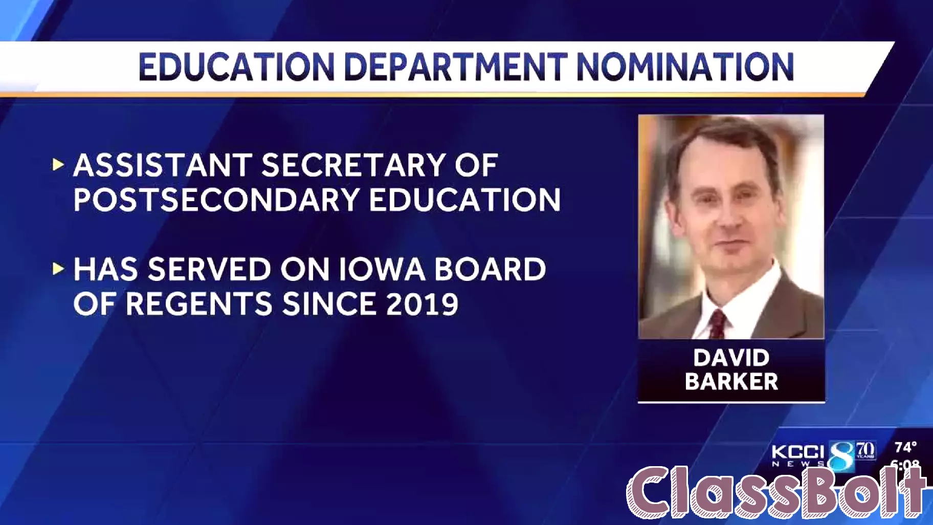Iowan Appointed to the U.S. Department of Education