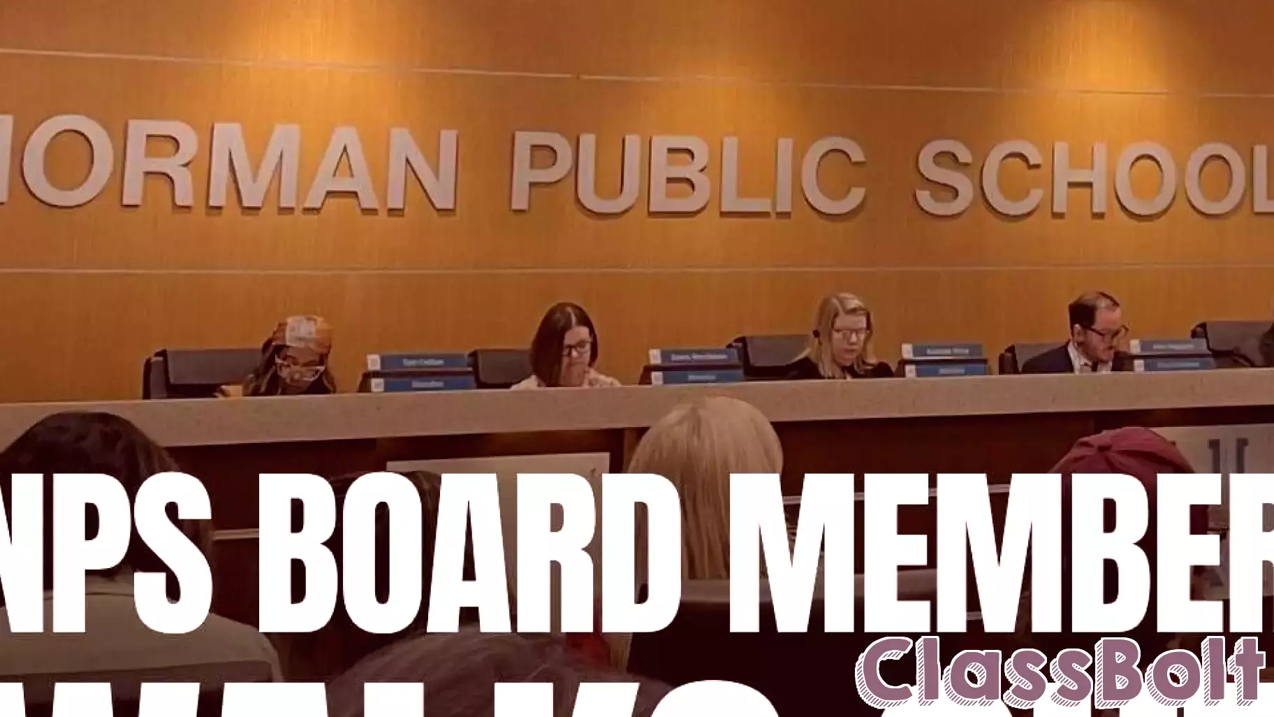 NPS Board of Education member walks out of meeting following president, vice president election