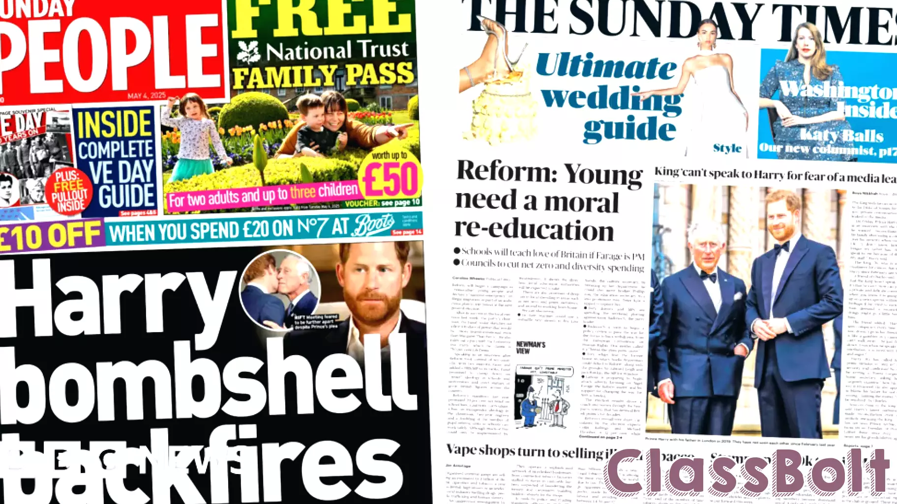 Prince Harry's Interview Sparks Controversy in Sunday Headlines