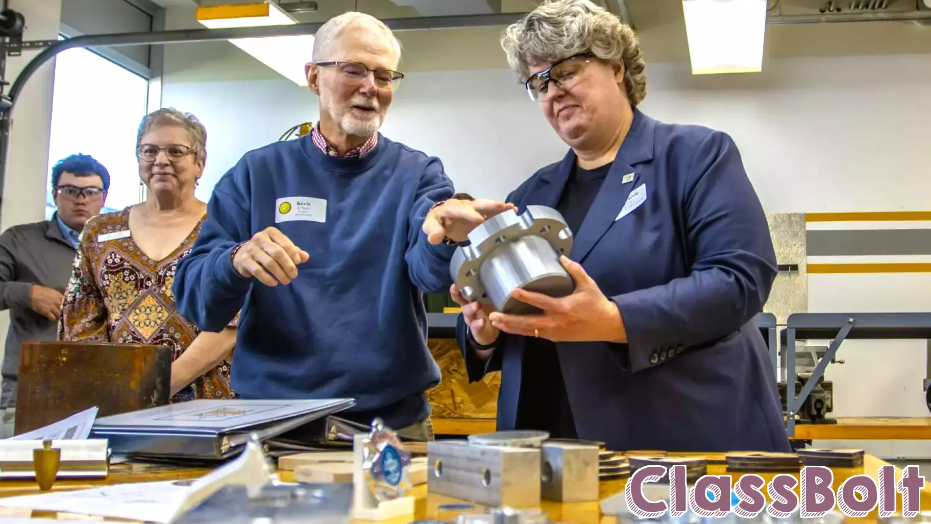 State pays a visit; education boss gets an up-close look at student-run program