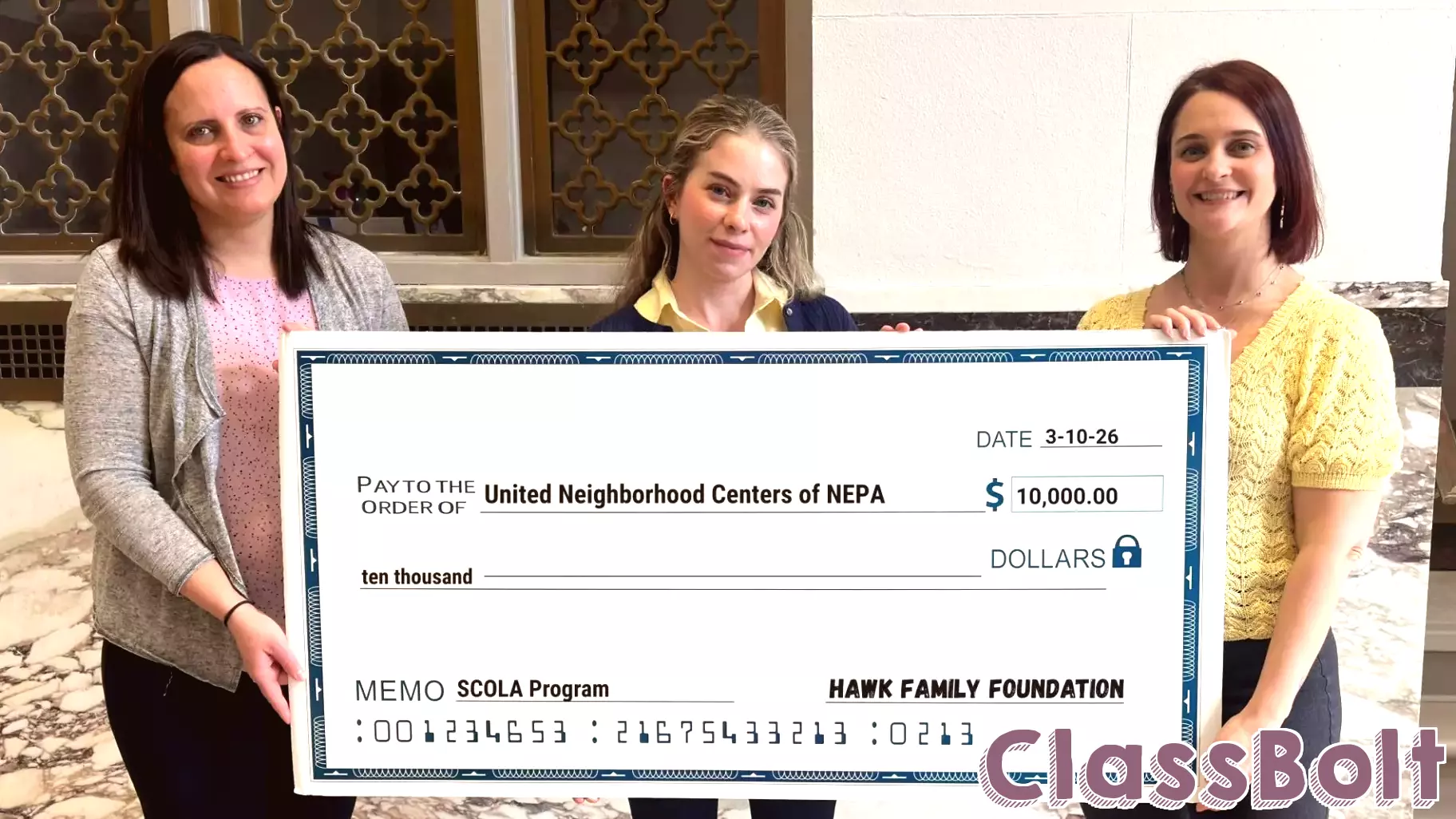 UNC receives $10,000 grant for SCOLA Program