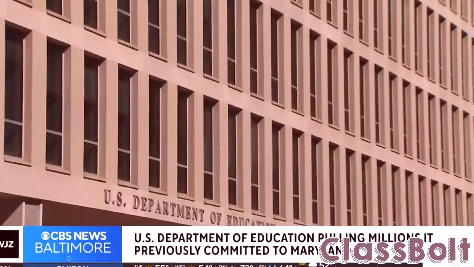 U.S. Department of Education Withdraws Funding Promised to Maryland