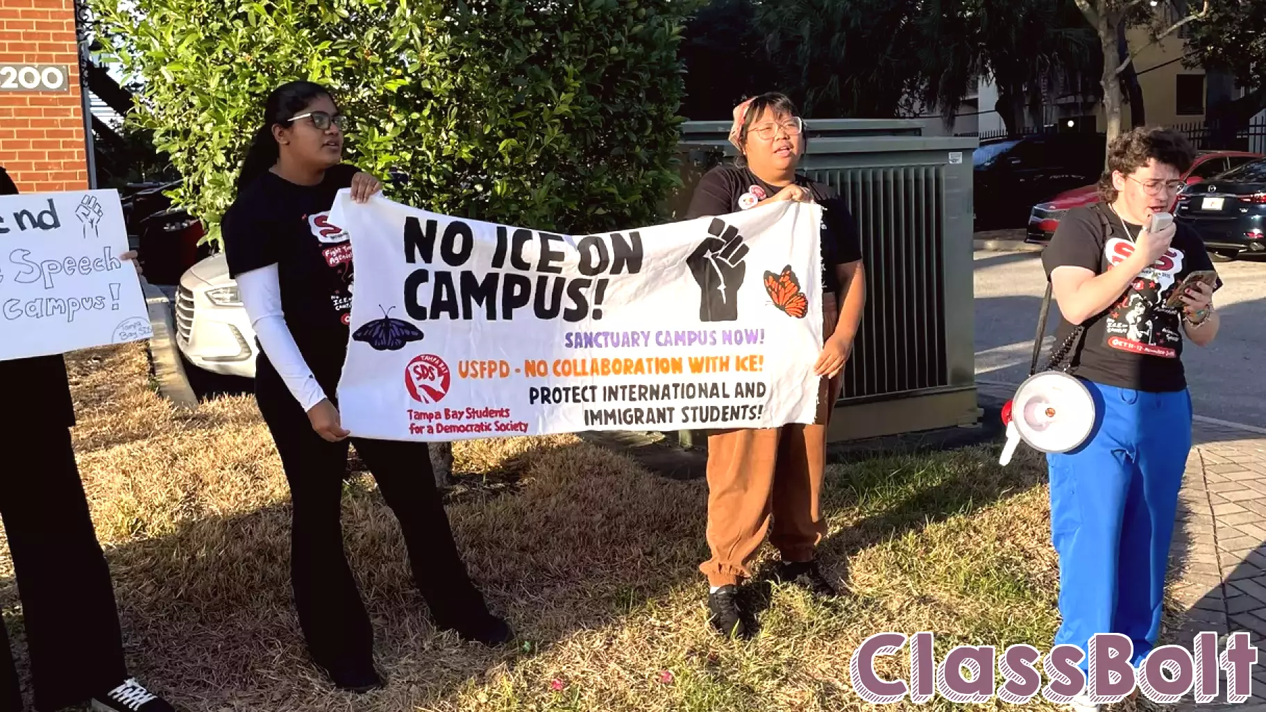 USF Students Protest Against Trump's Education Initiative