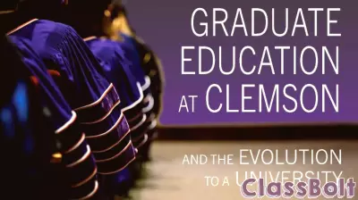 New book explores history of graduate education at Clemson