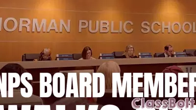 NPS Board of Education member walks out of meeting following president, vice president election