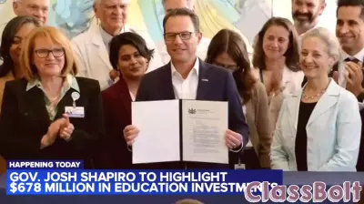 Pennsylvania Gov. Josh Shapiro highlights $678M in education investments