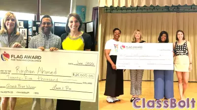 Two Brooklyn teachers win prestigious $25,000 FLAG Awards for Excellence in Education